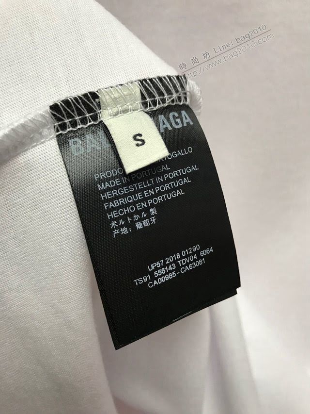 Balenciaga男T恤 2020新款 頂級版本 OS寬鬆版型 巴黎世家男短袖衣 男女同款  tzy2434